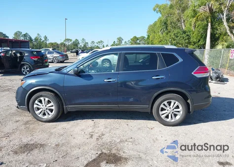 2016 Nissan Rogue Sv из США, поврежденный, VIN KNMAT2MT1GP721313